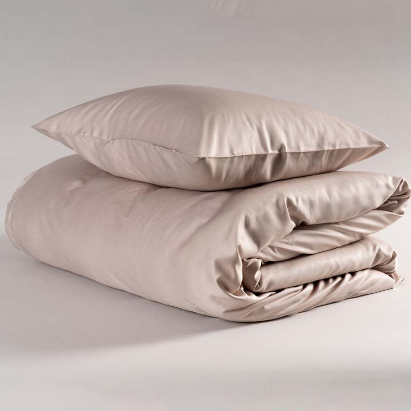 Påslakanset bambu 150x210 - Sand